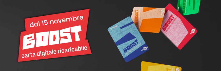 dal 15 novembre boost carta digitale ricaricabile