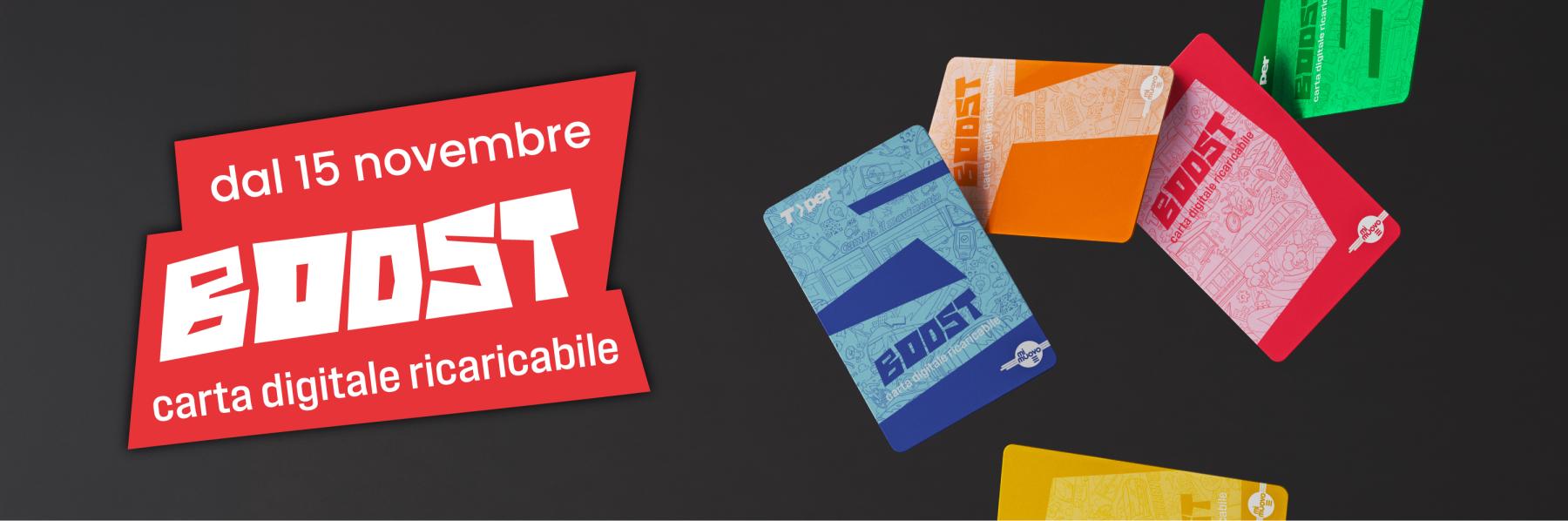 dal 15 novembre Boost carta digitale ricaricabile